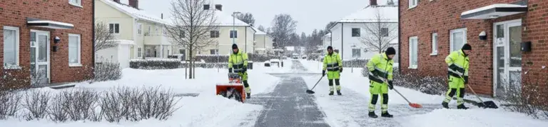 Snöskottning och sandning i Stockholms län